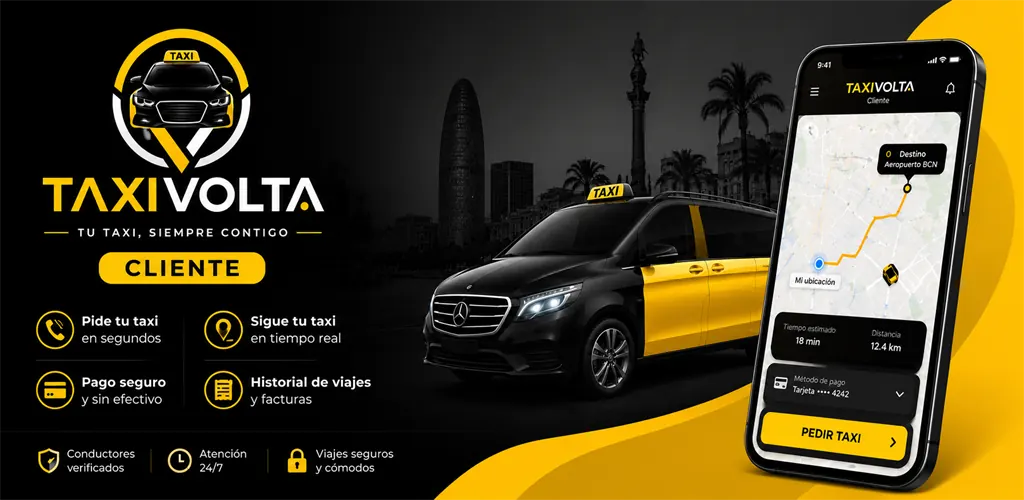 Banner de la app TaxiVolta Cliente